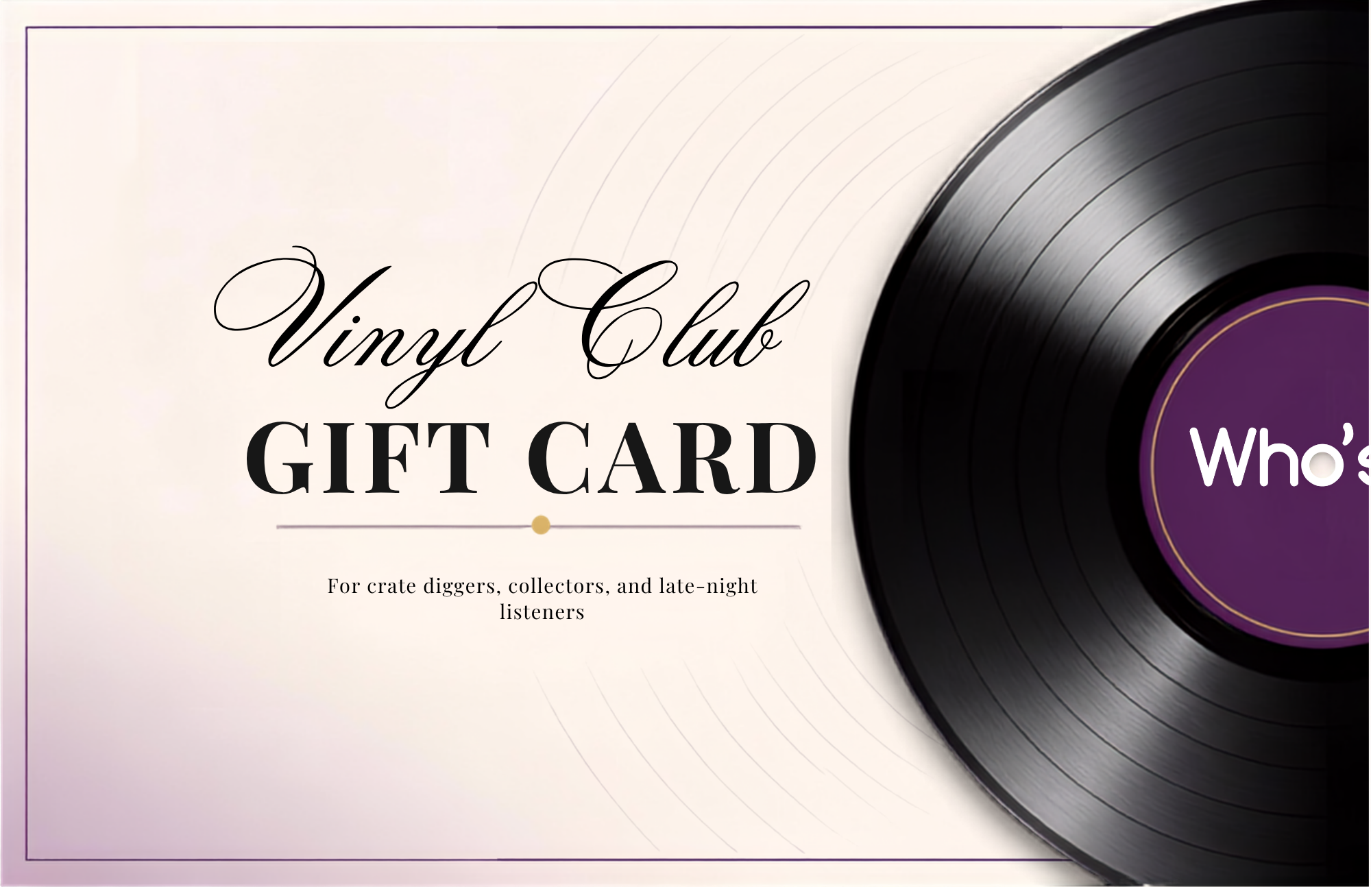 Gift a Vinyl Club Membership